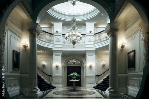 Interior of a palace, generative AI