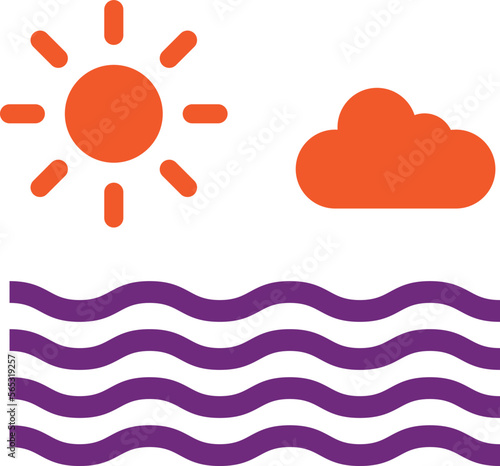 Sea Vector Icon Design Illustration