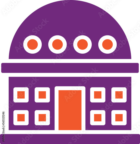 Planetarium Vector Icon Design Illustration