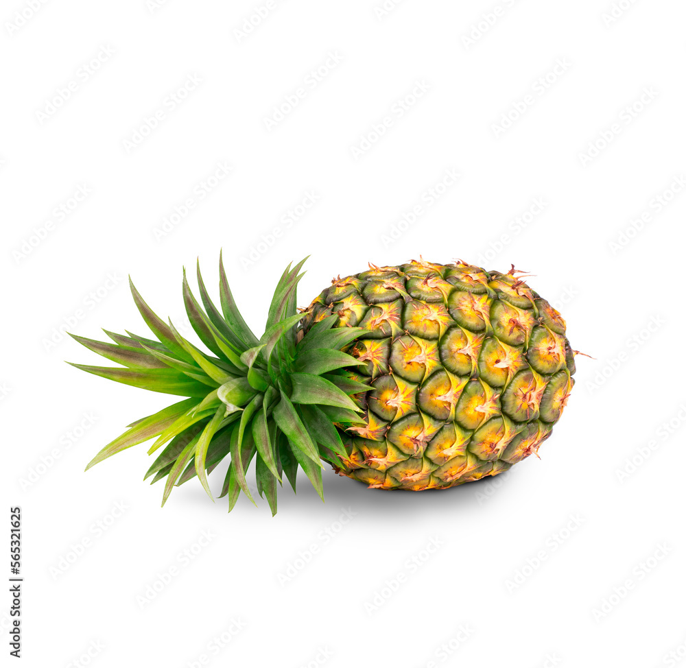 single whole pineapple isolated on white background. Pineapple with leaves isolate on white. Full depth of field. summer fruits, for a healthy and natural life, single whole pineapple isolated on white background. Pineapple with leaves isolate on white. Full depth of field. summer fruits, for a healthy and natural life,
