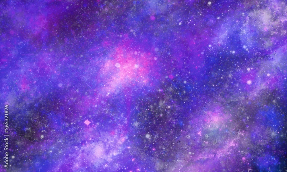 Star Universe Space background with nebula and shining stars. Colorful cosmos with stardust and milky way galaxy. Starry night sky backdrop, stardust in deep universe