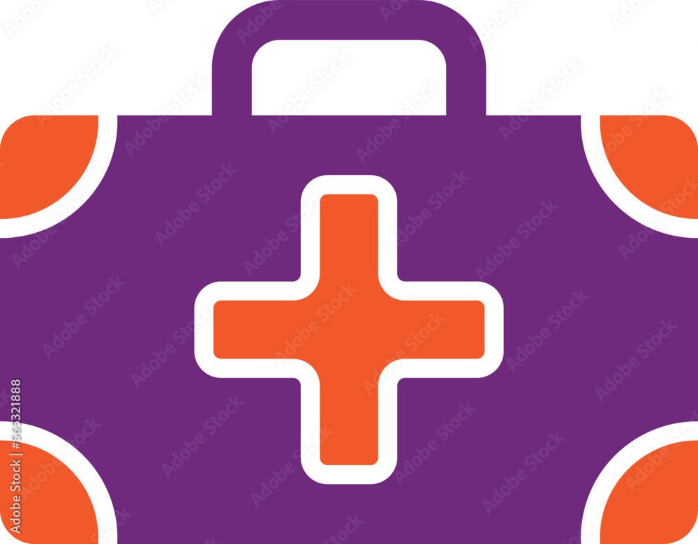 Obraz premium Medical kit Vector Icon Design Illustration