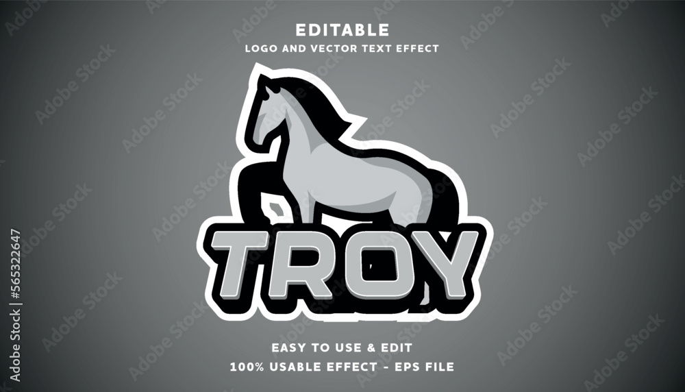 troy editable text effect logo with modern style
troy editable text effect logo with modern style
