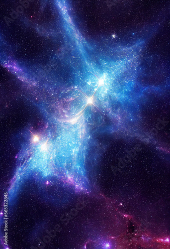 dazzling starry sky cosmic starry sky background material Generative AI Content by Midjourney