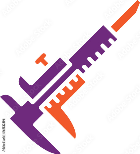 Caliper Vector Icon Design Illustration