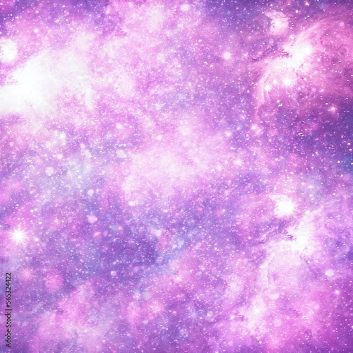 Fototapeta Naklejka Na Ścianę i Meble -  Star Universe Space background with nebula and shining stars. Colorful cosmos with stardust and milky way galaxy. Starry night sky backdrop, stardust in deep universe