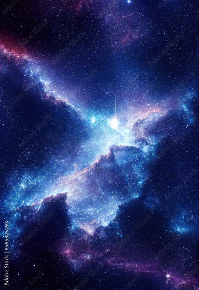 Fototapeta premium dazzling starry sky cosmic starry sky background material Generative AI Content by Midjourney