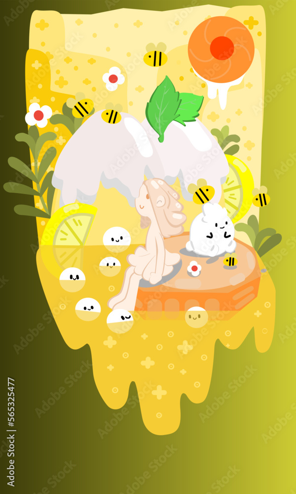 Obraz premium Vector illustrations sweet and neutral