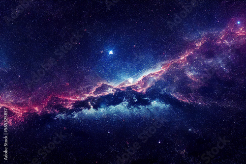 dazzling starry sky cosmic starry sky background material Generative AI Content by Midjourney © simon