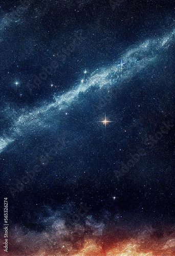 dazzling starry sky cosmic starry sky background material Generative AI Content by Midjourney