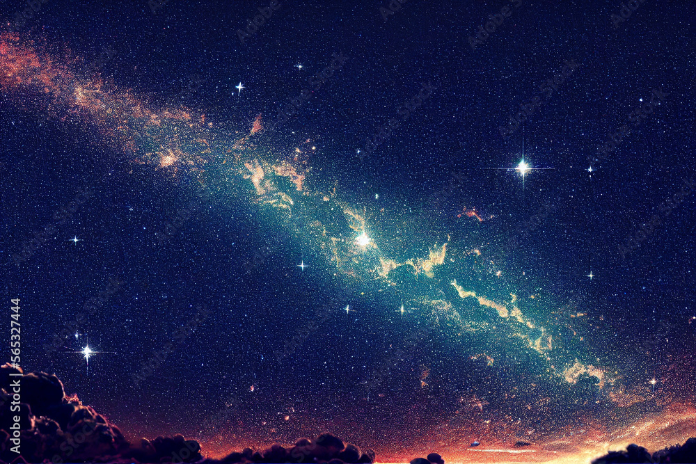 dazzling starry sky cosmic starry sky background material Generative AI Content by Midjourney dazzling starry sky cosmic starry sky background material Generative AI Content by Midjourney