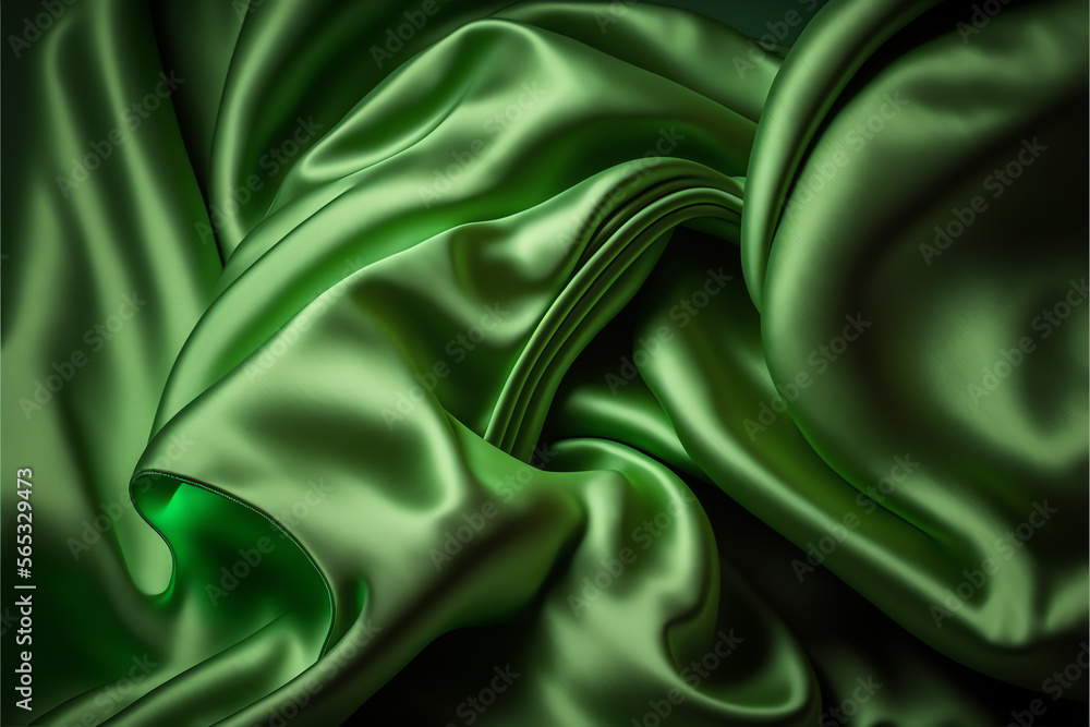 Obraz premium Silk Satin Background: A Beautiful Abstract Stock Photo of Soft Wavy Folds in the Fabric for Weddings, Anniversaries, Valentine's Day and Love