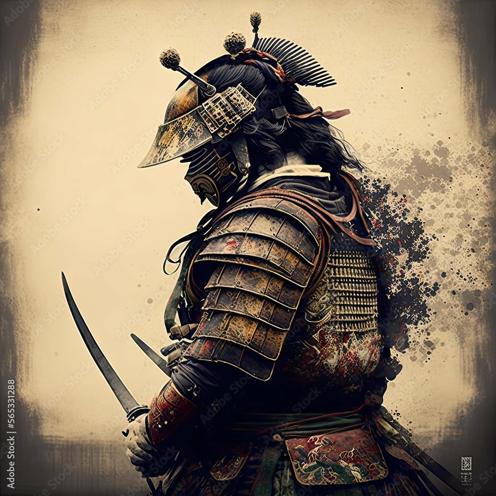 Samurai. Ancient. Traditional Japanese. Generative AI Stock ...