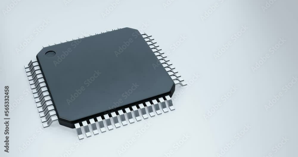 3d render of microchip or semiconductor chip, for computing. 3d render of microchip or semiconductor chip, for computing.