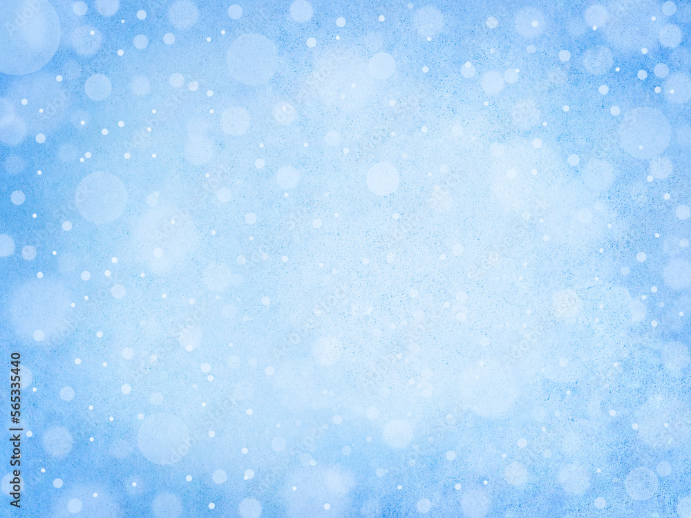 Snow background. Winter background. Abstract background. Nature. Snowflakes. Bokeh. Defocusing the light . Copy space