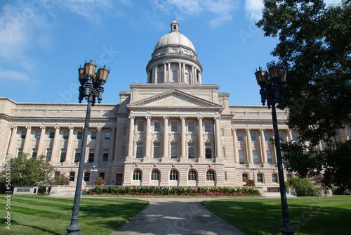 Kentucky state capitol building in Frankfort, Kentucky