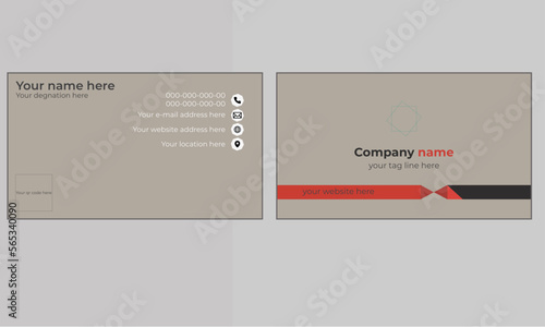 Awesome design and creative style business card.