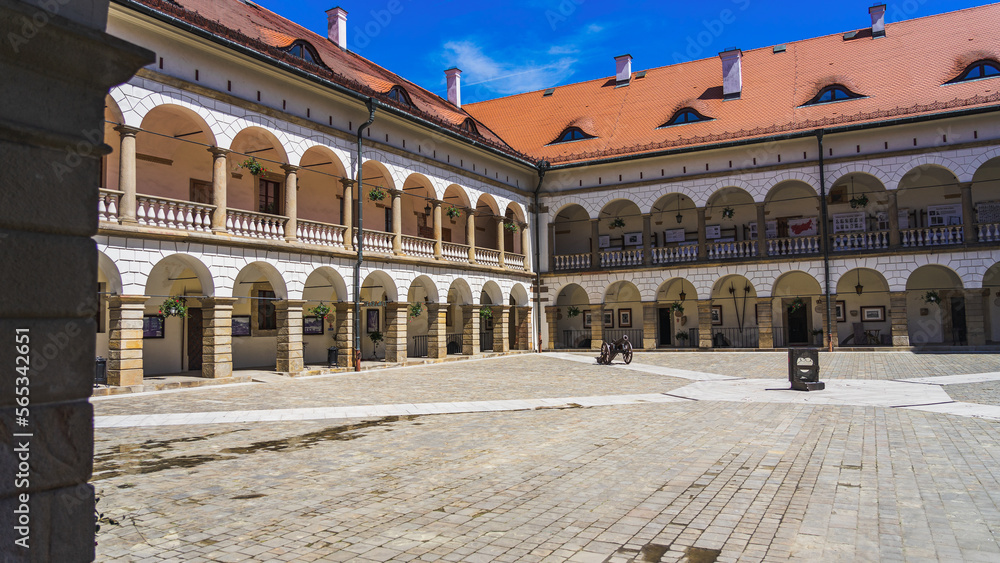 The courtyard of the castle in Niepołomice