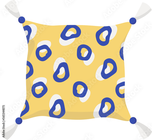 Comfortable pillows flat icon Cozy design element