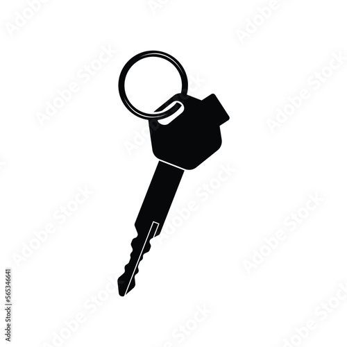 car or motorbike key icon design template illustration in flat style