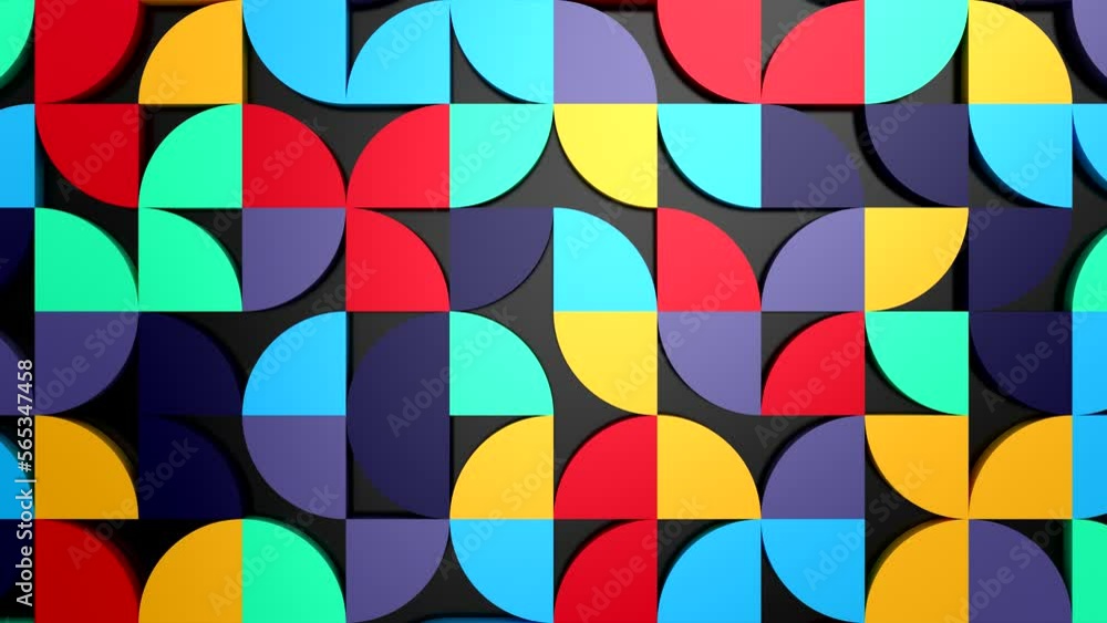 Background of Geometric Shapes. Abstract motion, loop, 3d rendering, 4k resolution
Background of Geometric Shapes. Abstract motion, loop, 3d rendering, 4k resolution