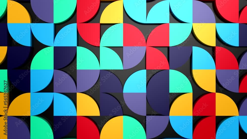 Background of Geometric Shapes. Abstract motion, loop, 3d rendering, 4k resolution
Background of Geometric Shapes. Abstract motion, loop, 3d rendering, 4k resolution