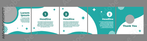 carousel template mockup for social media post
