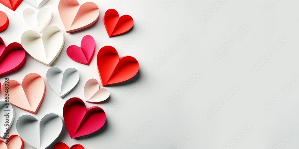Paper hearts for Banner Paper hearts for Banner