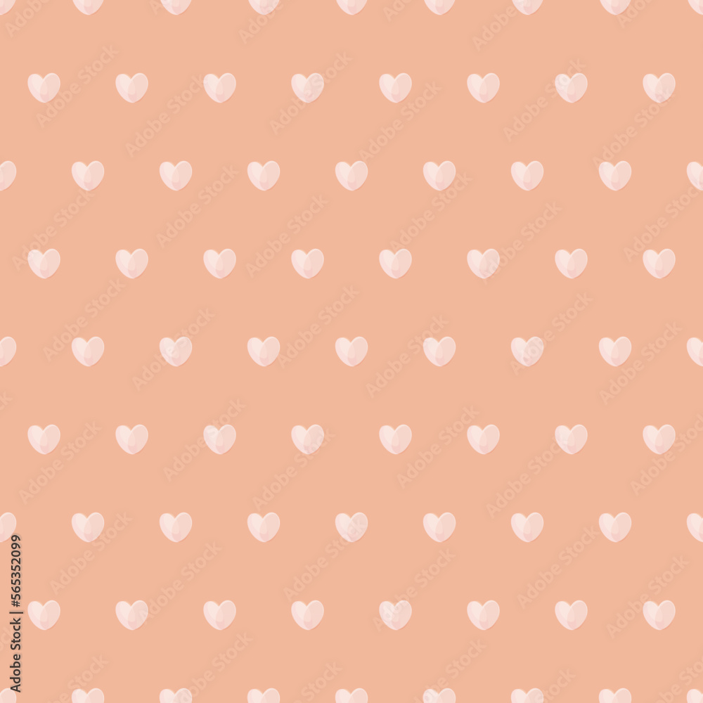 Seamless pattern of pink hearts on a pink background. Pattern for fabric, wallpaper. Background or backing. Seamless pattern of pink hearts on a pink background. Pattern for fabric, wallpaper. Background or backing.