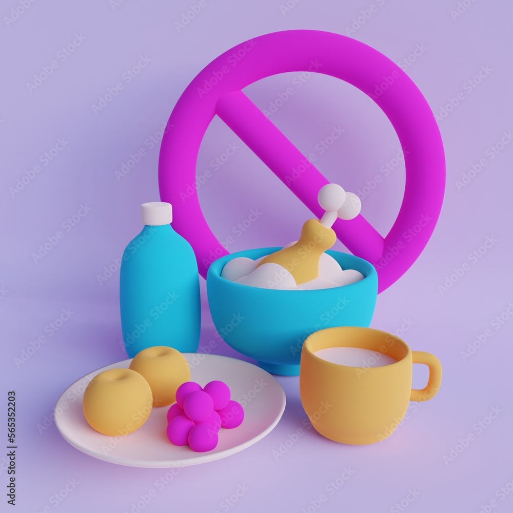 3d Rendering, fasting Illustration 3d Rendering, fasting Illustration