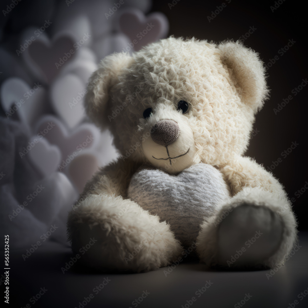 Obraz premium Valentine's day Teddy Bear