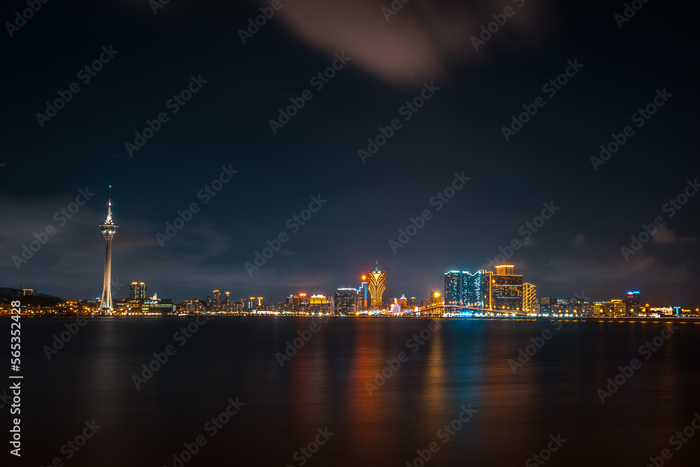 Macau Skyline at Night