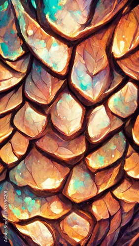 dragon lin slices texture background design illustration Generative AI Content by Midjourney