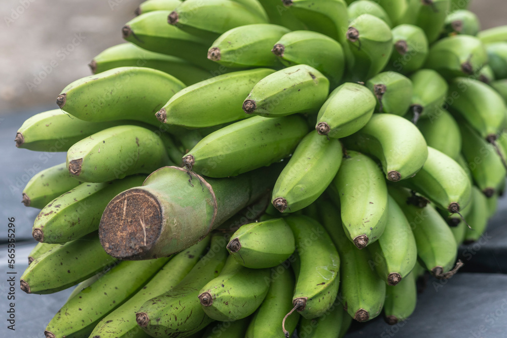 bananas on the market