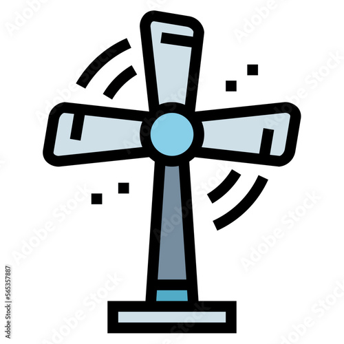 turbine filled outline icon style