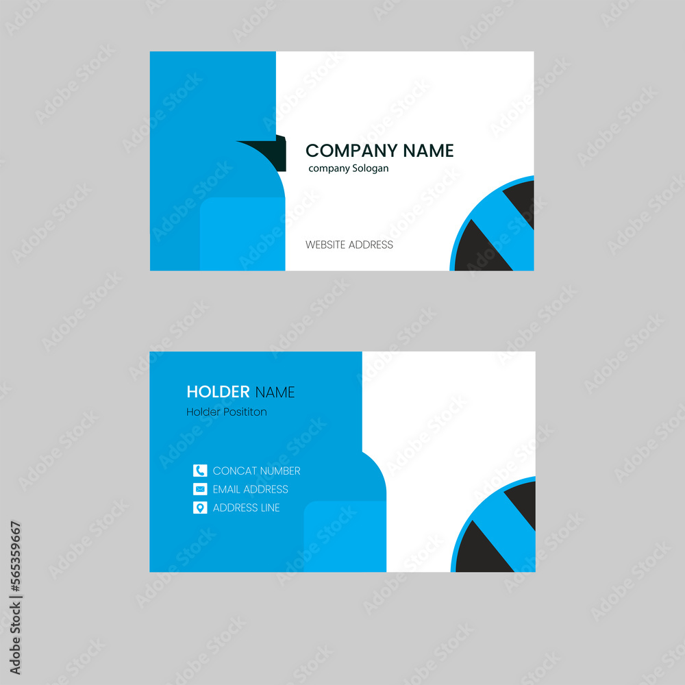 Naklejka premium Unique design, Business card Templets, 