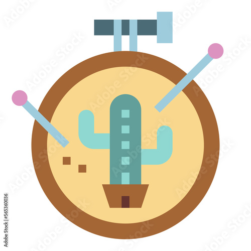 embroidery flat icon style