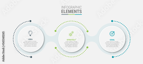Business infographic template design icons 4 options or steps
