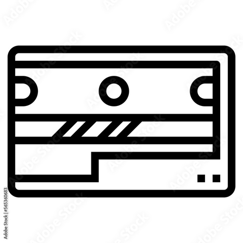 sharpener line icon style
