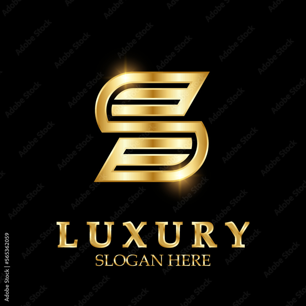 Luxury initial S logo design for business and brand identity Luxury initial S logo design for business and brand identity