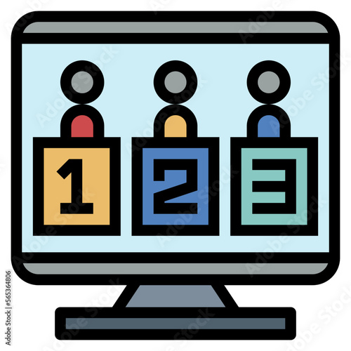 candidates filled outline icon style