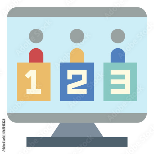 candidates flat icon style