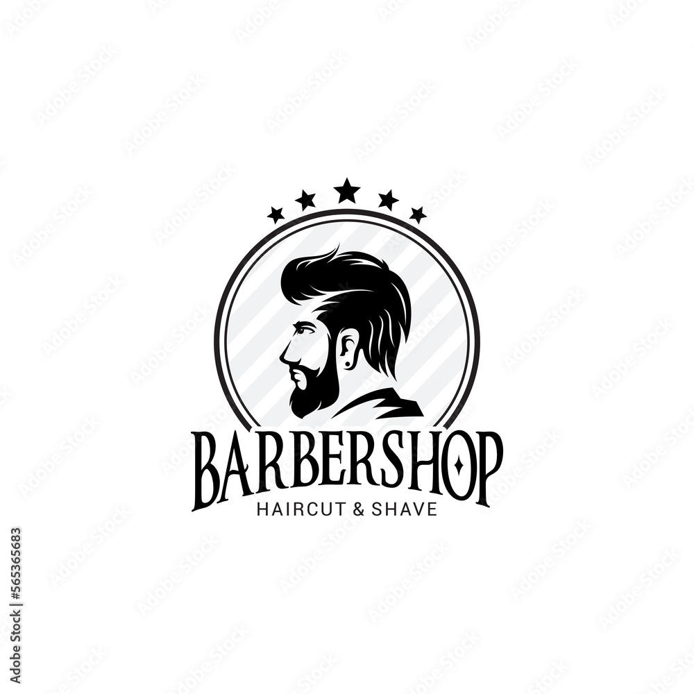 Barber Shop Logo Vector Template Barber Shop Logo Vector Template