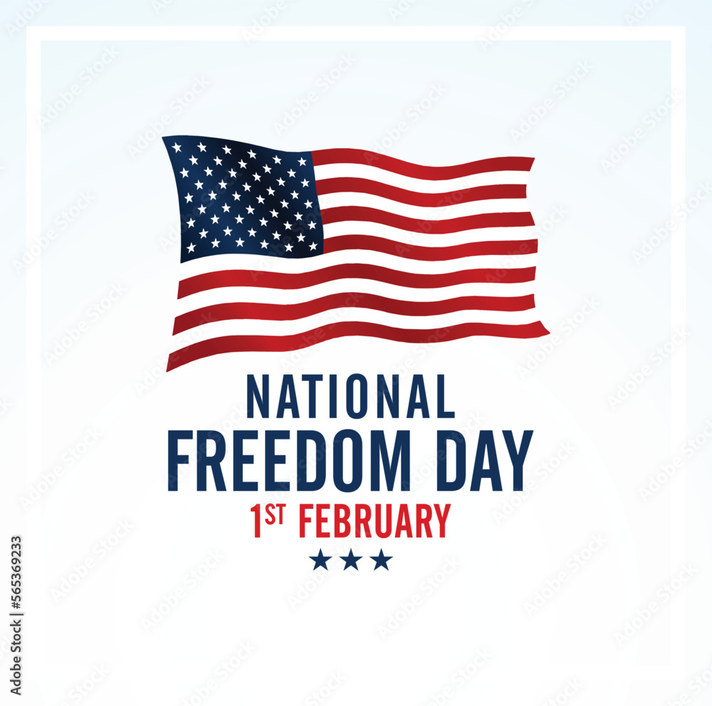 National Freedom Day. February 1. Holiday poster. Vector illustration. National Freedom Day. February 1. Holiday poster. Vector illustration.