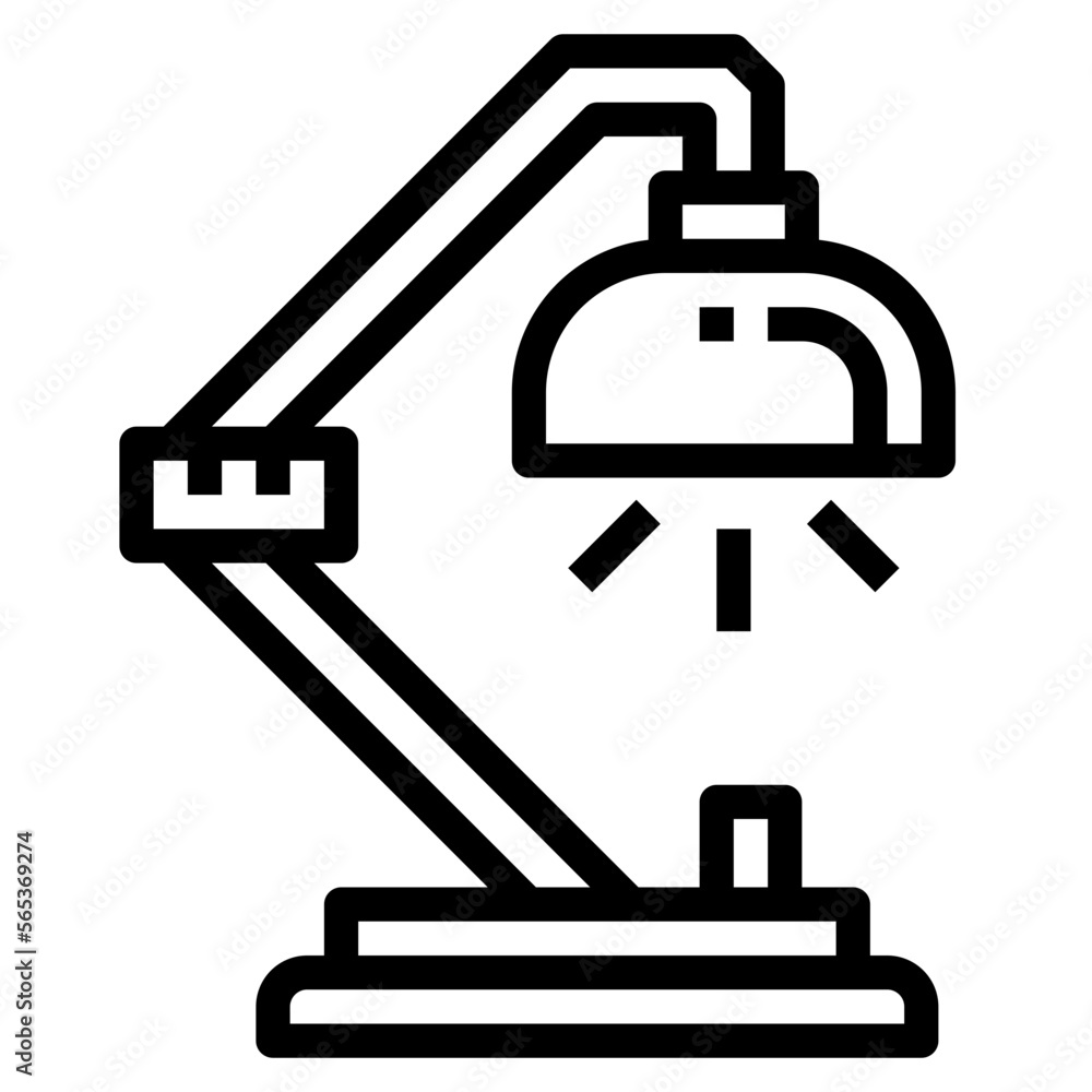 lamp line icon style lamp line icon style