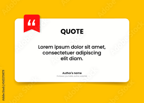 3D bubble testimonial banner, quote, infographic. Social media post template designs for quotes. Empty speech bubbles, quote bubbles and text box. Vector Illustration EPS10.