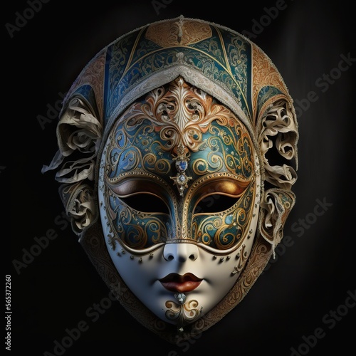 Generative ai venetian carnival mask © Ramy