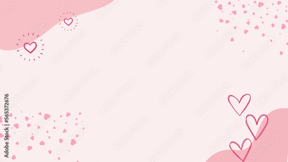 Wallpaper background valentine day with heart pink 