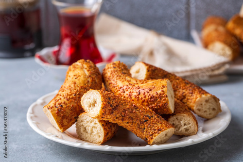 Turkish bagel and Turkish t...