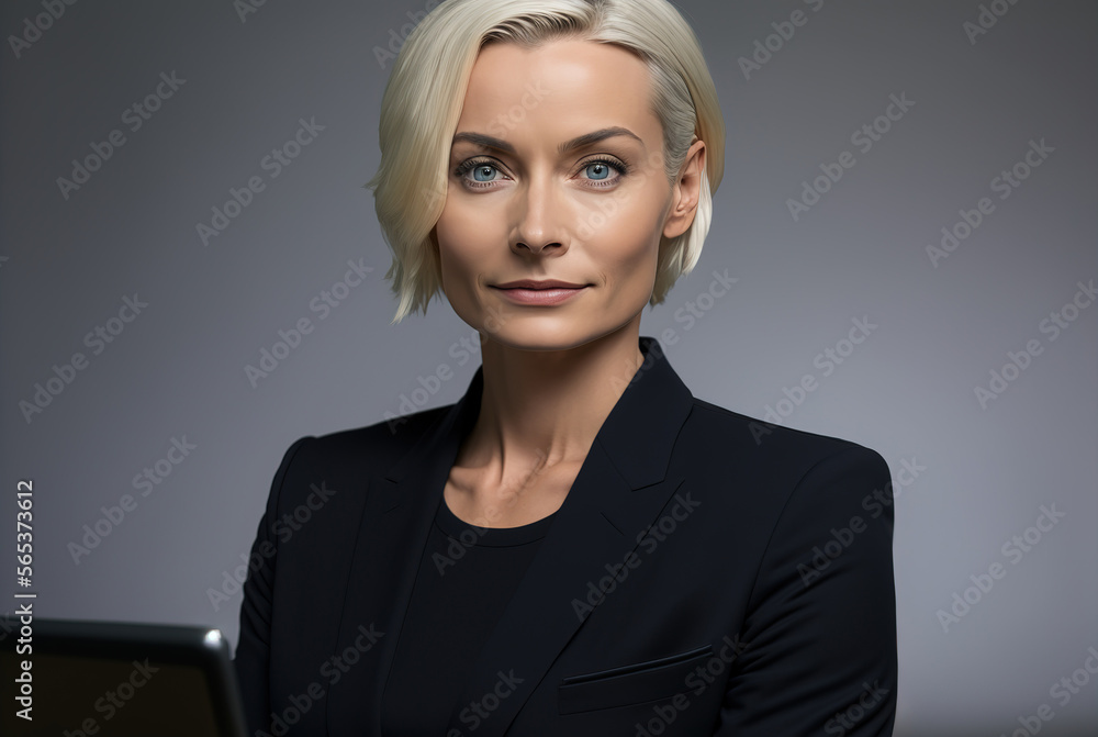 portrait of business woman created with Generative AI portrait of business woman created with Generative AI
